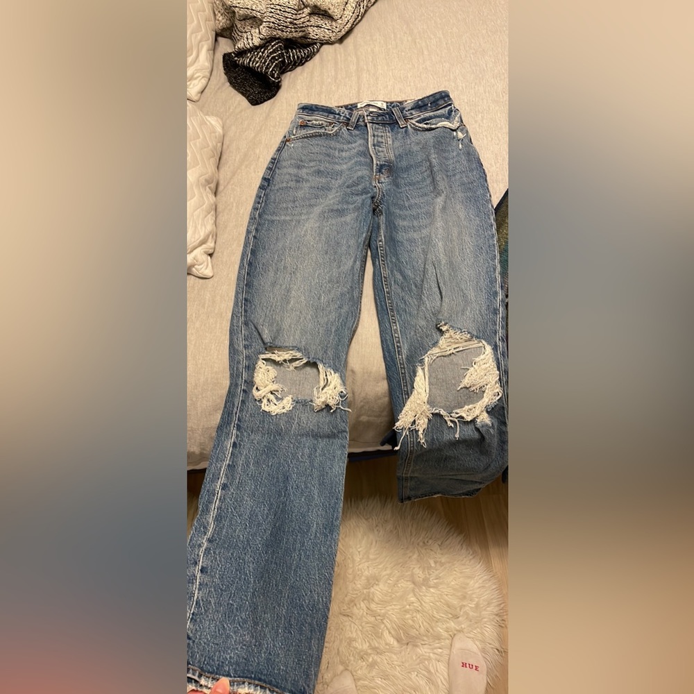 Abercrombie curve love jeans: the dad high rise size 26L